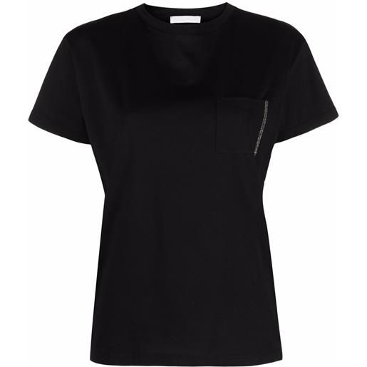 Fabiana Filippi t-shirt con taschino - nero