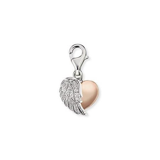 Engelsrufer fermaglio charm donna argento - erc-heartwing-bicor