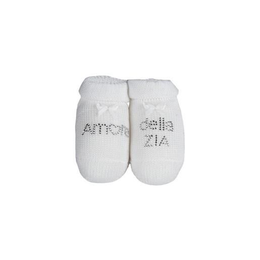 Premamy scarpine neonato - amore della zia bianco