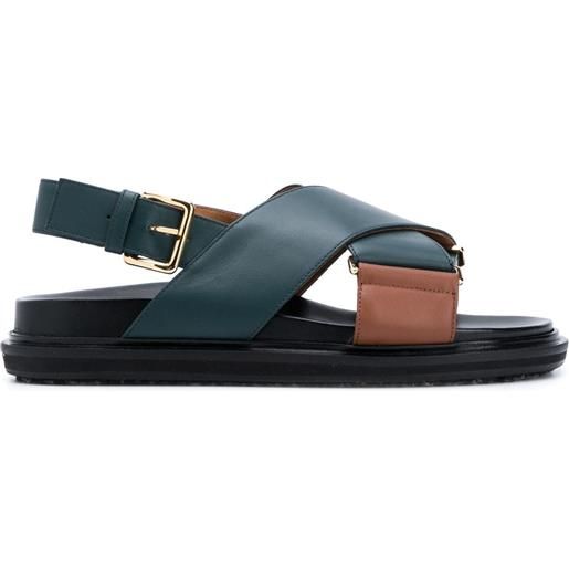 Marni sandali con design a incrocio - blu