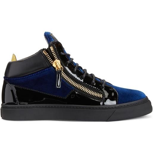Giuseppe Zanotti sneakers con pannelli a contrasto kriss - blu