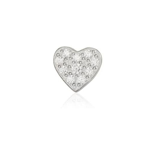 Thomas Sabo - mono-orecchino a perno, argento sterling 925, forma di cuore, 1 pezzo