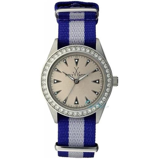 ToyWatch vintage lady blue and white toy watch vi09sl