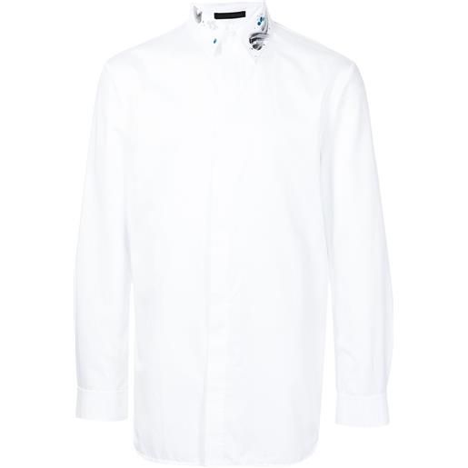 SHIATZY CHEN camicia con colletto decorato - bianco