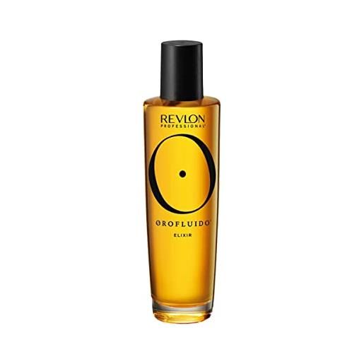 OROFLUIDO revlon professional OROFLUIDO prezioso olio di argan elixir, trattamento nutriente per capelli con olio di argan vegano, 100 ml