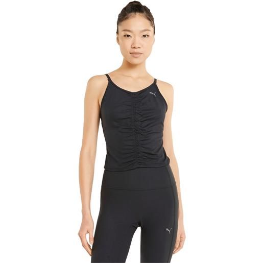 PUMA low studio foundation ruched tank top sportivo donna