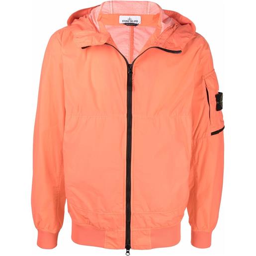 Stone Island giacca leggera con cappuccio - arancione