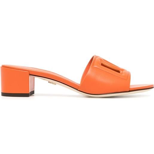 Dolce & Gabbana sandali con applicazione - arancione