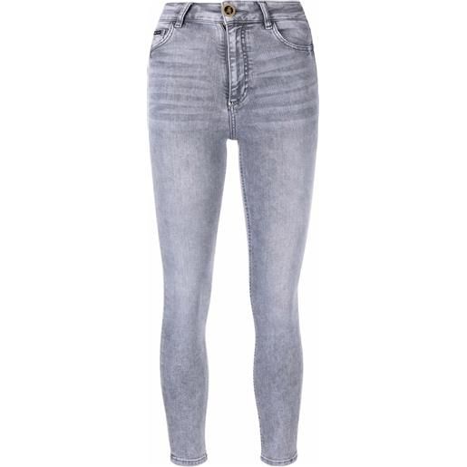 Philipp Plein jeans skinny crop - grigio