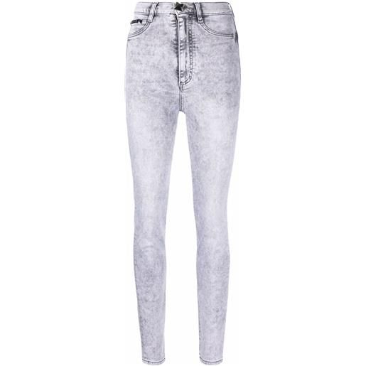 Philipp Plein joggers a vita alta - grigio