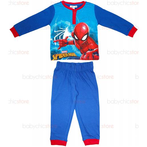 Regabilia pigiama primavera/estate spiderman blu - 6 anni