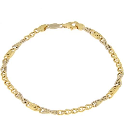 Unoaerre Gioielli e Lingotti bracciale uomo unoaerre oro giallo bianco gl100112