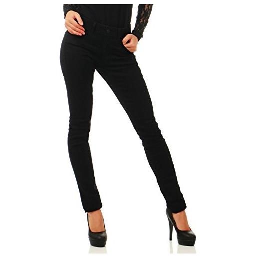 Only onlpaola hw sk dnm jeans azg 132907 noos, black denim black denim, 40w / 32l (pacco da 7) donna
