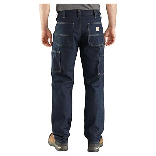 Carhartt, jeans rugged flex® utility, rinforzato sul davanti, relaxed fit uomo, blu erie, w34/l36