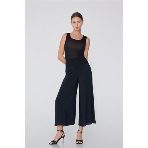 Tezenis pantagiappo in tela punto smock donna nero