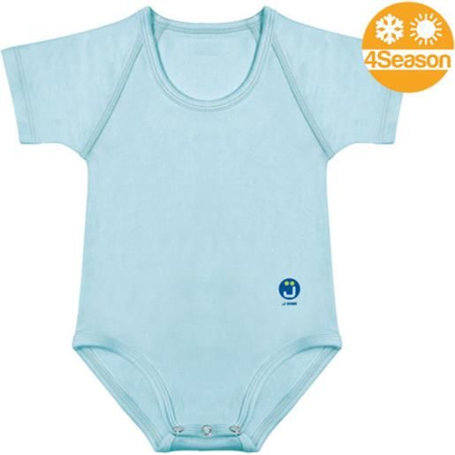 J Bimbi body jbimbi taglia unica 0-36 mesi per neonato bambino in biocotone 4season azzurro