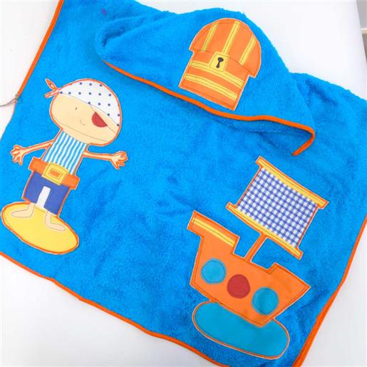 Nenè poncho accappatoio pirati