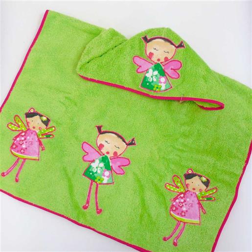 Nenè poncho accappatoio fatine