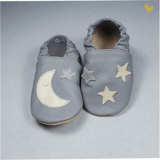 Babice scarpe soft sole bambino unisex goodnight - grigio scuro