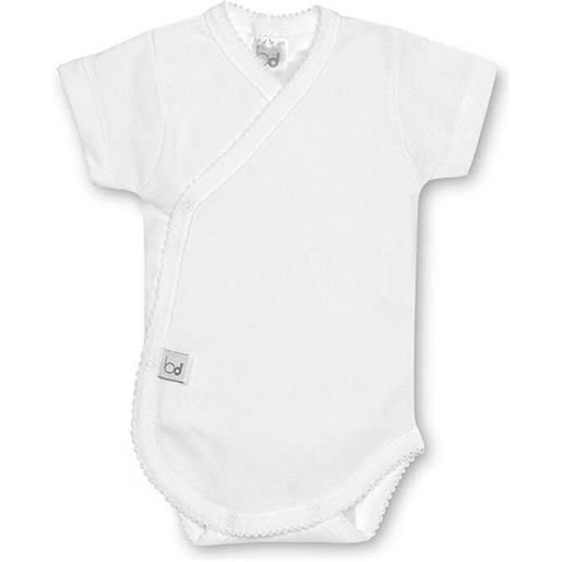 Body neonato incrociato mezza manica bianco mod. Basic