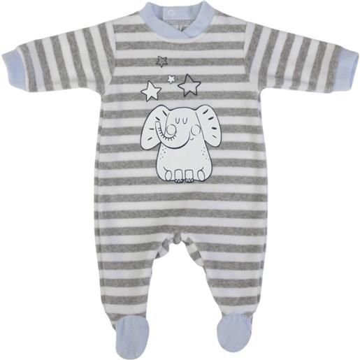 Fs - Baby tutina neonato ciniglia - elefante