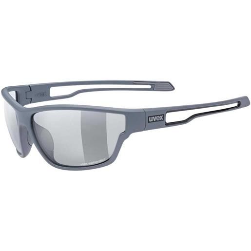 Uvex sportstyle 806 v photochromic sunglasses grigio variomatic smoke/cat1-3