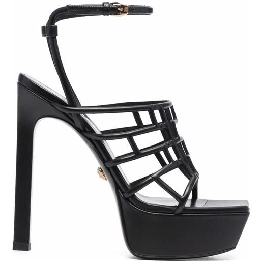 Versace sandali greca 150mm - nero