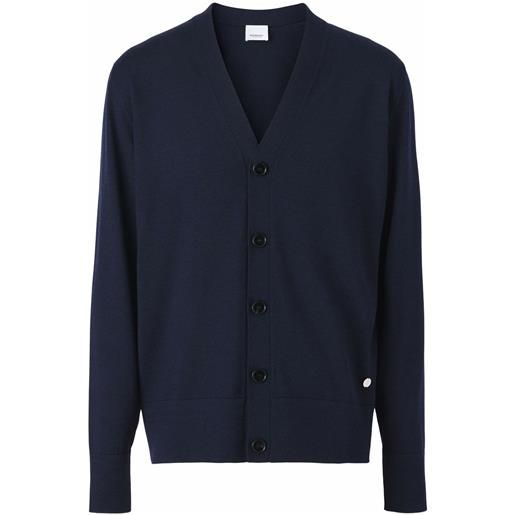 Burberry cardigan con miscela - blu