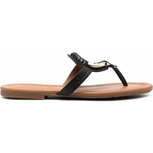See by Chloé sandali con fibbia - nero