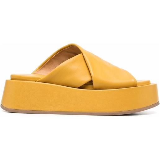 Marsèll sandali con design a incrocio - giallo