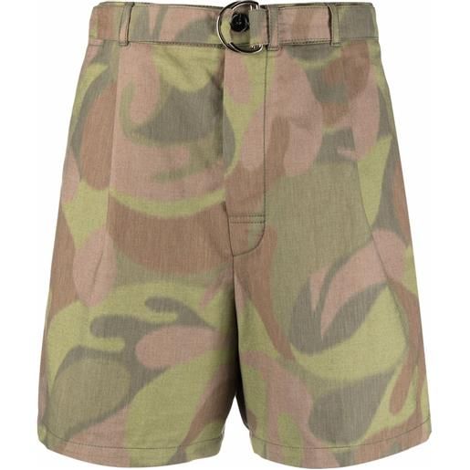 Marni shorts con stampa - verde