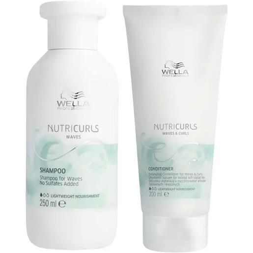 WELLA kit nutricurls waves shampoo 250ml + conditioner 200ml