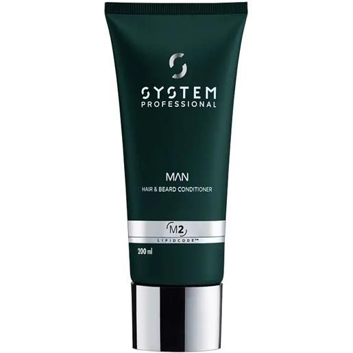 SYSTEM PROFESSIONAL man hair and beard conditioner multiuso 200ml