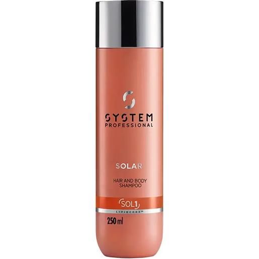 SYSTEM PROFESSIONAL solar hair & body shampoo reidratazione estiva 250ml