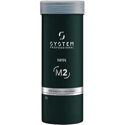 SYSTEM PROFESSIONAL man hair and beard conditioner multiuso 1000ml