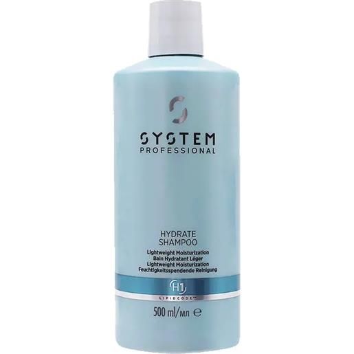 SYSTEM PROFESSIONAL hydrate shampoo lightweight moisturization h1 500ml