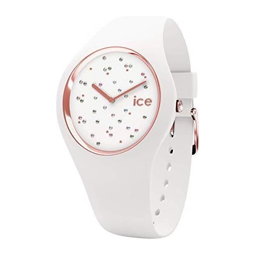 Ice-watch - ice cosmos star white - orologio bianco da donna con cinturino in silicone - 016297 (medium)