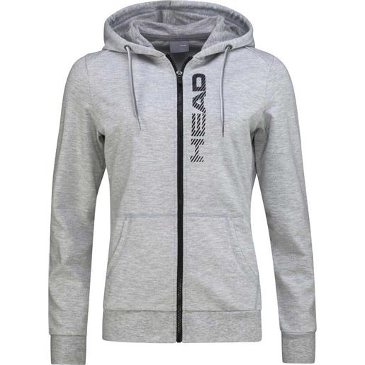 Head Racket club greta full zip sweatshirt grigio m donna