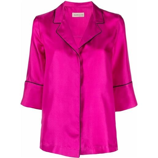 Blanca Vita camicia stile pigiama - rosa