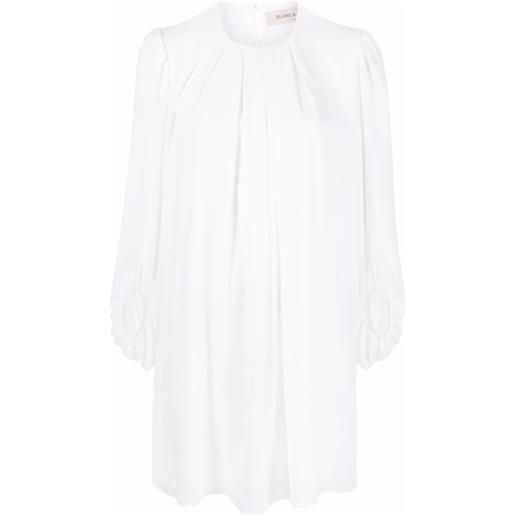 Blanca Vita abito con arricciatura - bianco