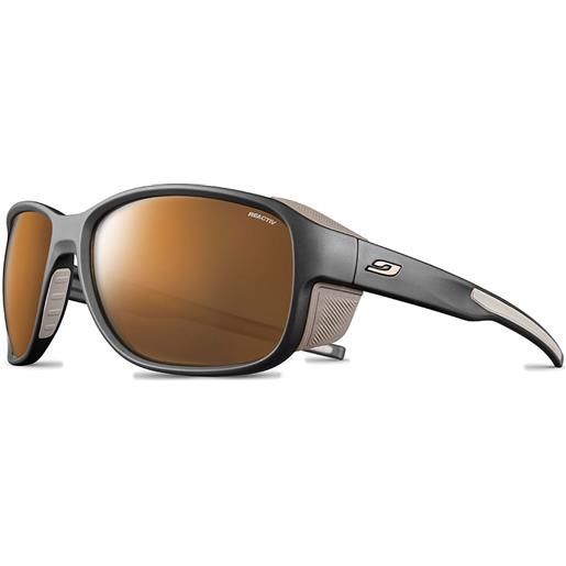 Julbo monterosa 2 photochromic polarized sunglasses marrone, nero reactiv high mountain/cat2-4