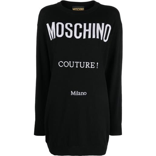Moschino abito corto couture - nero