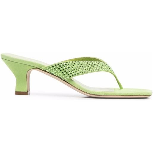 Paris Texas sandali con strass - verde