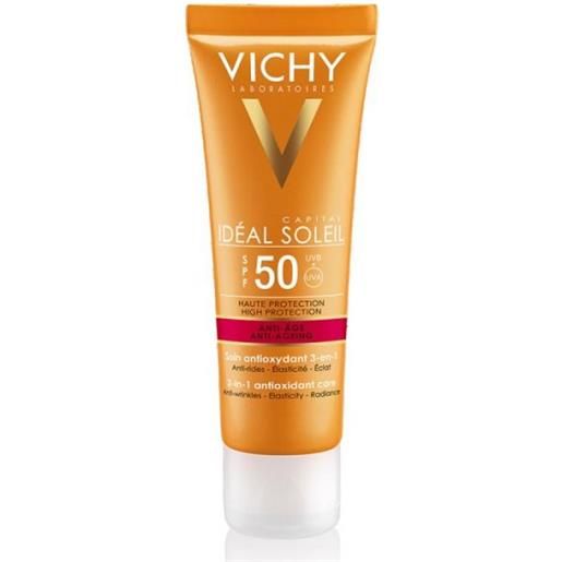 Vichy capital soleil spf50 crema antirughe trattamento anti-eta' antiossidante 50ml