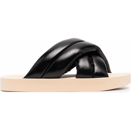 Proenza Schouler sandali con cinturini incrociati - nero