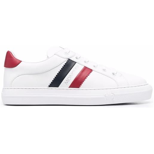 Moncler sneakers con righe laterali - bianco