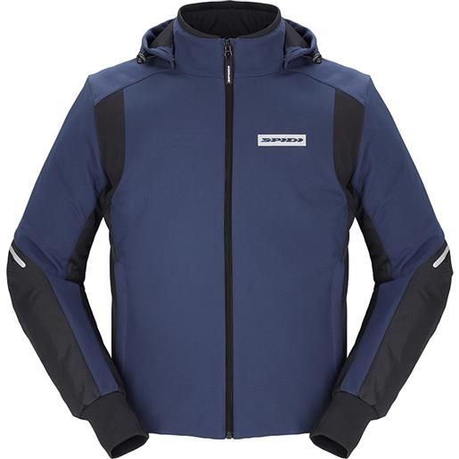 SPIDI hoodie armor h2out giacca moto - (blu)