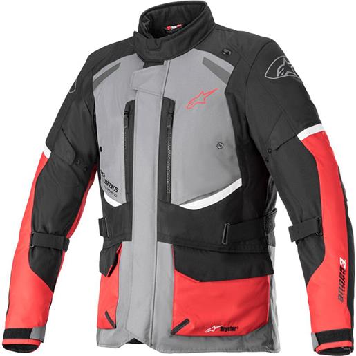 ALPINESTARS andes v3 drystar jacket giacca - (dark grey/black/bright red)