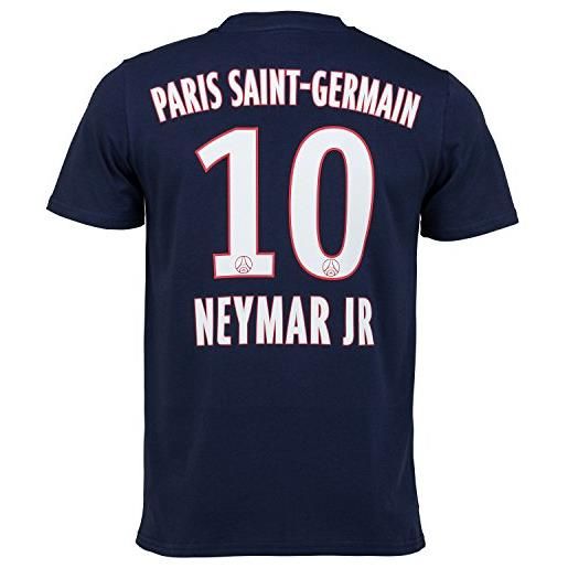PSG paris saint germain - maglietta del paris saint germain di neymar jr. , collezione ufficiale, per bambino/ragazzo, ragazzo, blu, 14 anni