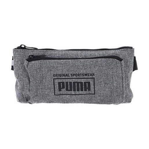 PUMA borsa da cintura unisex - sole waistbag, logo, ca. 13x26x4cm (hxlxp) (grigio)